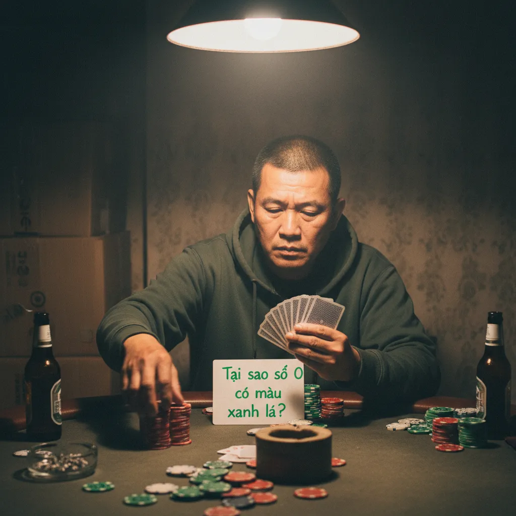 Cận cảnh ô số 0 màu xanh lá trên bánh xe Roulette