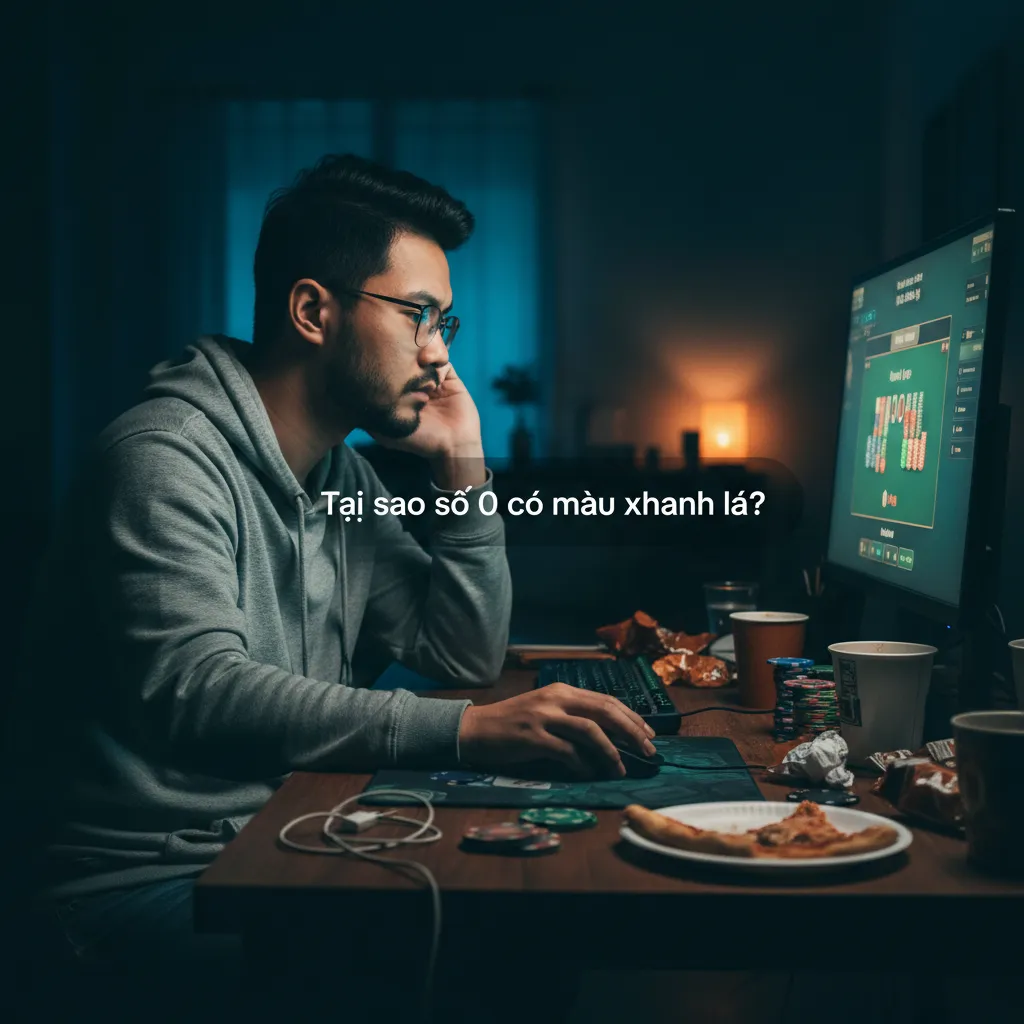 Bàn cược Roulette hiển thị vị trí số 0