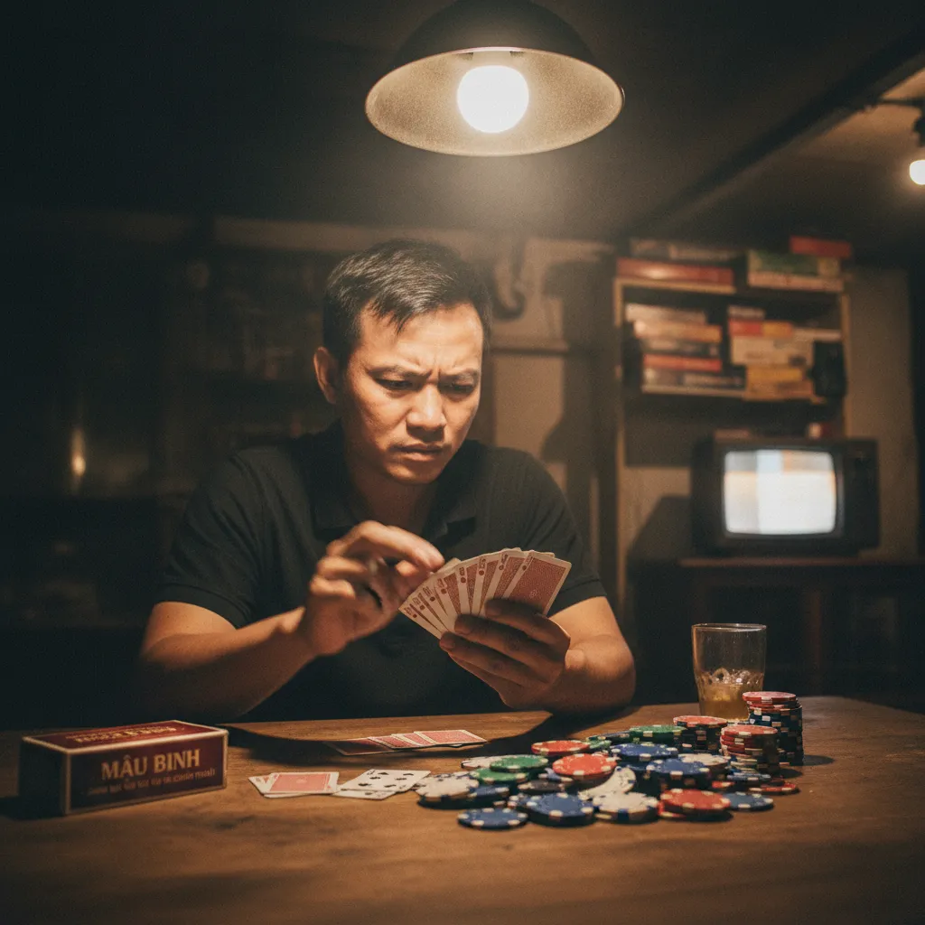 Người chơi Mậu Binh sắp xếp bài